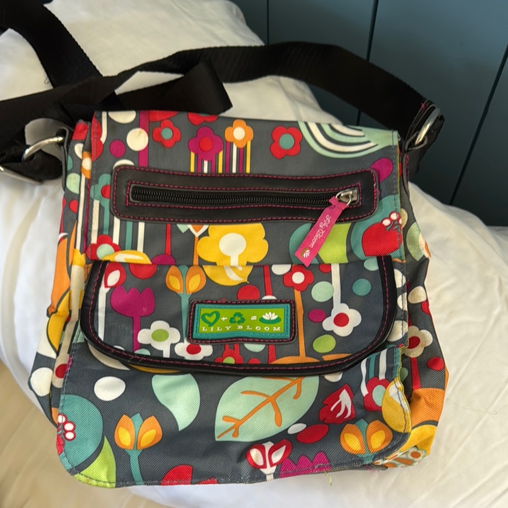 Lily Bloom Colorful Floral Crossbody Bag